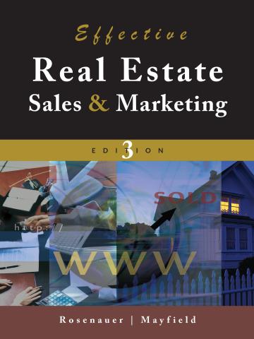 Cover of Effective Real Estate Sales And Marketing, 3rd Edition
