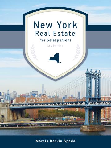 Cover of New York Real Estate for Salespersons, 6th Edition