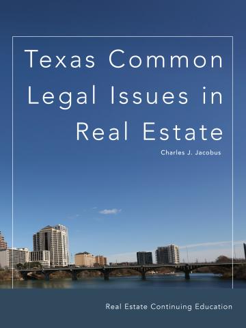 Cover of Texas Common Legal Issues in Real Estate
